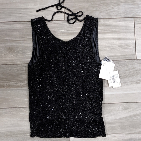 Scala Tops - Scala Beaded Tank Top